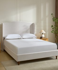 Hannah Upholstered Wingback Bed Queen Size