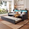 Upholstery Twin Size Daybed With Trundle