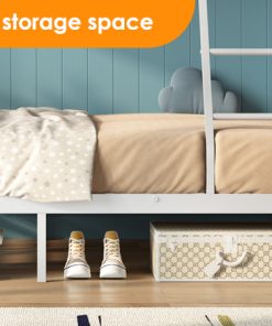 Metal Twin Over Full Size Bunk Bed