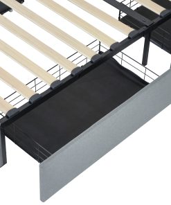 Twin Bed Frame with USB Charging Station & LED Lights