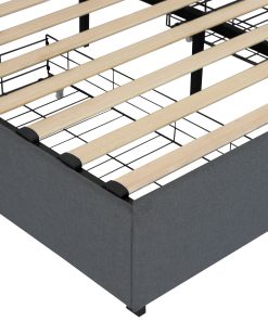 Queen Bed Frame with USB Charging Station & LED Lights