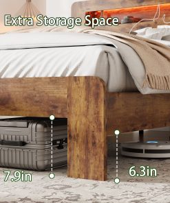 King Size Bed Frame With Large Under Bed Storage