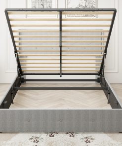 Queen Size Bed Frame with Storage