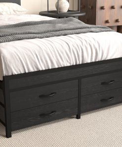 Twin Size Bed Frames with Storage Drawers