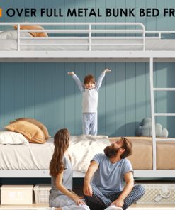 Metal Twin Over Full Size Bunk Bed