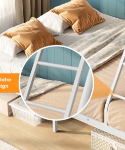 Metal Twin Over Full Size Bunk Bed