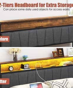 Upholstered Queen Size Bed Frame