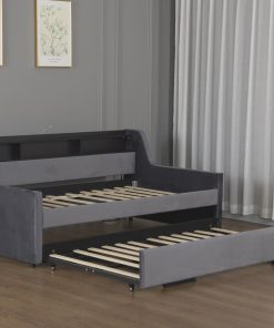 Upholstery Twin Size Daybed With Trundle