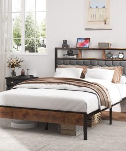 Wooden Full Size Platform Bed Frame
