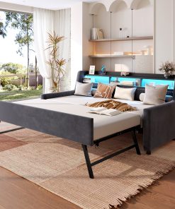 Upholstery Twin Size Daybed With Trundle