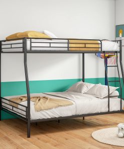 Heavy Duty Metal Full Over Queen Bunk Bed Frame