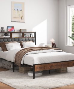 Wooden Full Size Platform Bed Frame