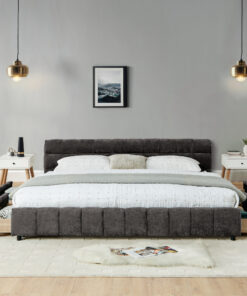 California King Size Upholstered Bed
