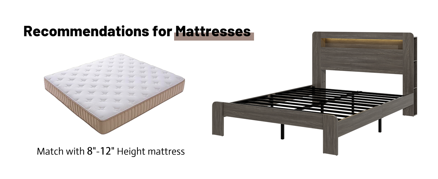 Full Size Platform Bed With Large Under Bed Storage