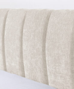 Queen Size Upholstered Bed Frame With Thick Fabric