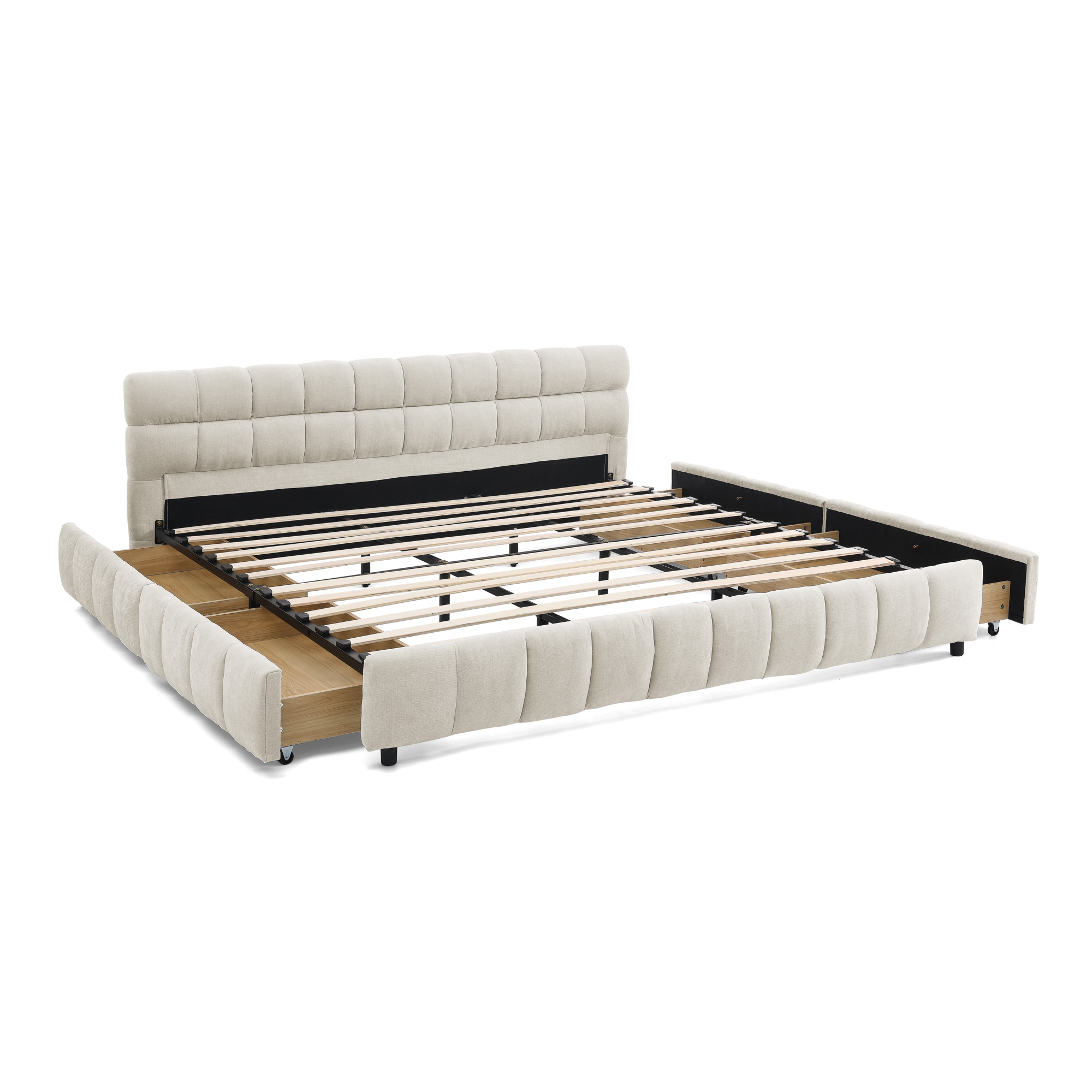 King Size Upholstered Bed Frame