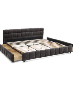 California King Size Upholstered Bed