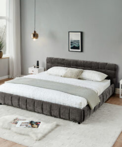 California King Size Upholstered Bed
