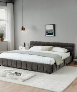 California King Size Upholstered Bed