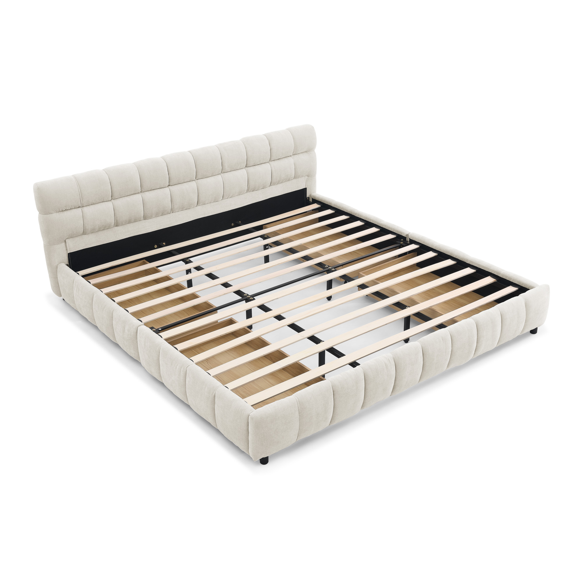 King Size Upholstered Bed Frame
