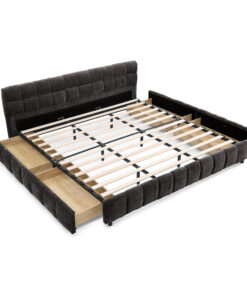 California King Size Upholstered Bed