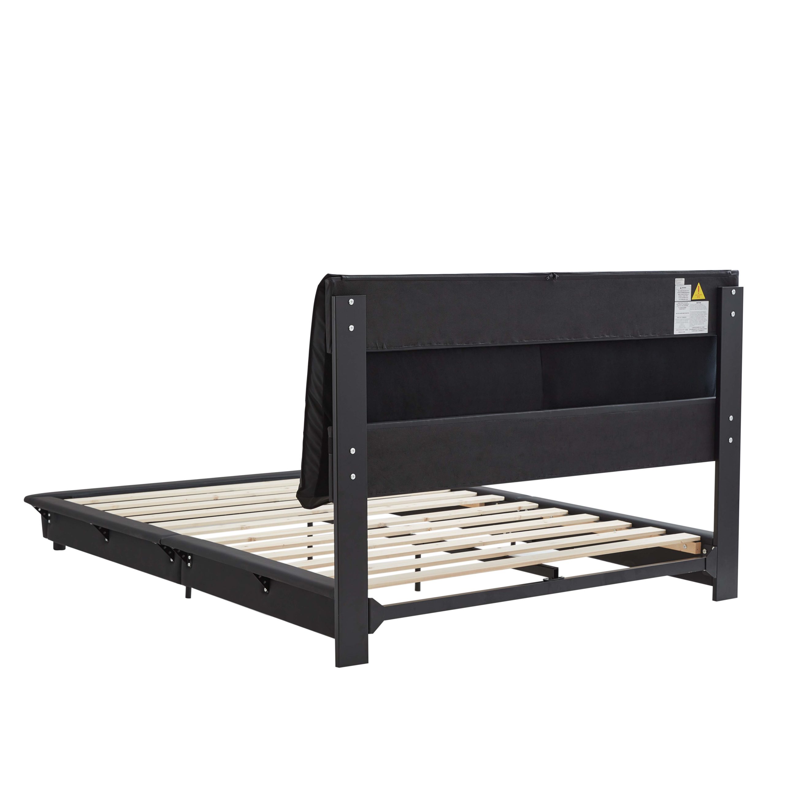 Full Size Upholstered Floating Bed Frame