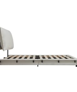 Queen Size Upholstered Floating Bed Frame