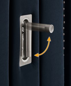 King Size Upholstered Bed Frame with Velvet Fabric