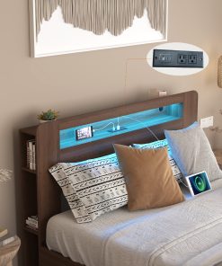 Queen Size Farmhouse Platform Bed Frame