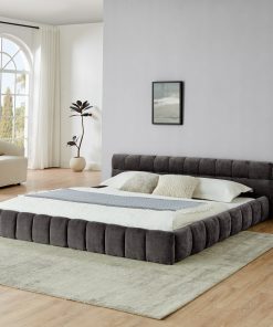 King Size Upholstered Bed Frame with Storage