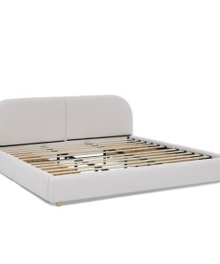 King Size Upholstered Bed Frame with Drawers