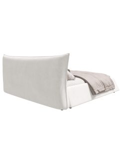 Metal King Size Upholstered Platform Bed