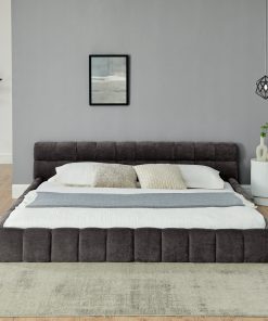 King Size Upholstered Bed Frame with Storage