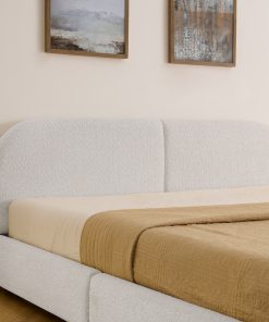 King Size Upholstered Bed Frame with Drawers