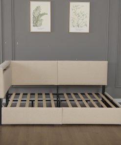 Twin Size Boucle Bed Frame
