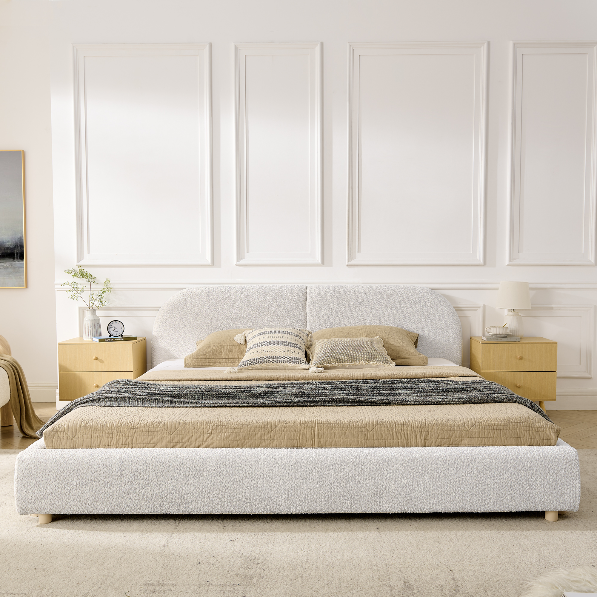 King Size Upholstered Bed Frame