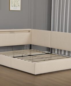 Twin Size Boucle Bed Frame