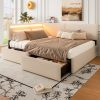 Twin Size Boucle Bed Frame