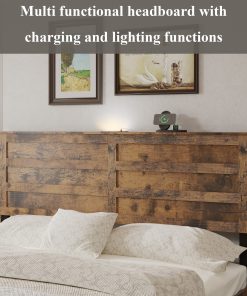 Queen-Size Bed Frame With 2 Storage Drawers And 2 USB Ports