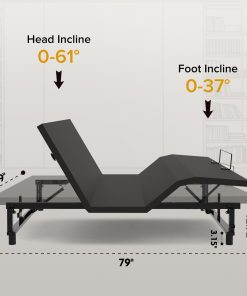 Queen Bed Frame with Head and Foot Incline