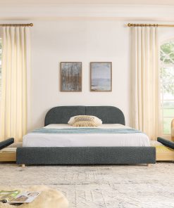 Queen Size Upholstered Bed Frame
