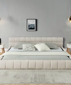 California King Size Upholstered Bed Frame