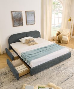 Queen Size Upholstered Bed Frame