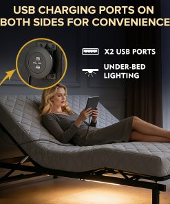 Queen Bed Frame with Head and Foot Incline