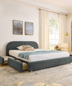 Queen Size Upholstered Bed Frame