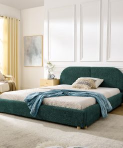 Queen Size Upholstered Platform Bed