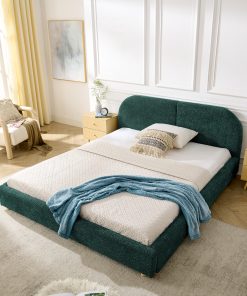 Queen Size Upholstered Platform Bed