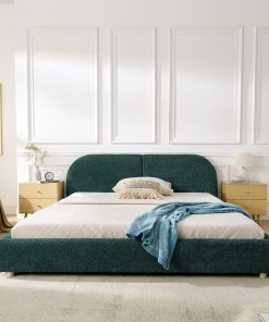 Queen Size Upholstered Platform Bed