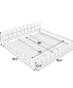 California King Size Upholstered Bed Frame