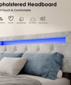 Full Size Upholstered Platform Bed